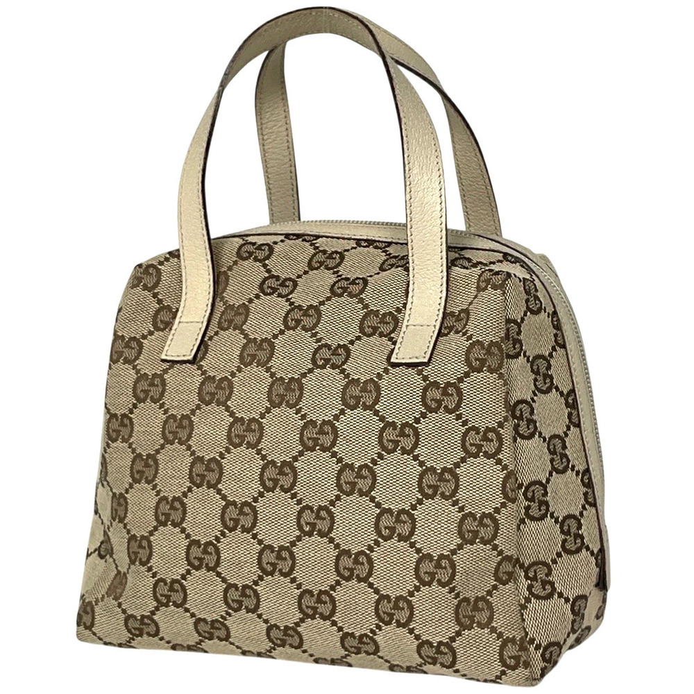 Gucci handbag GG canvas Beige Cream white